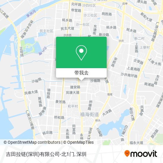 吉田拉链(深圳)有限公司-北1门地图