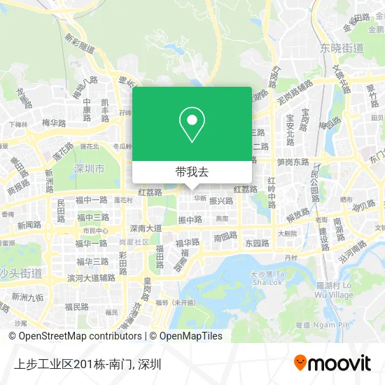 上步工业区201栋-南门地图