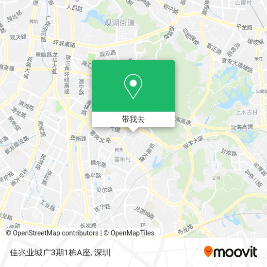 佳兆业城广3期1栋A座地图