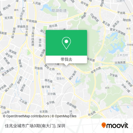 佳兆业城市广场3期(南大门)地图