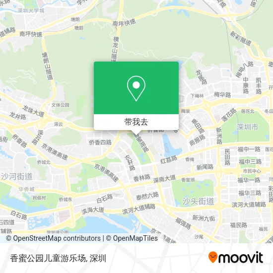 香蜜公园儿童游乐场地图