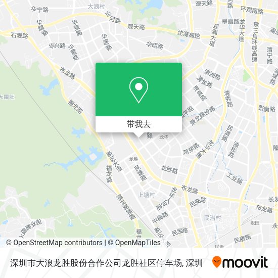 深圳市大浪龙胜股份合作公司龙胜社区停车场地图