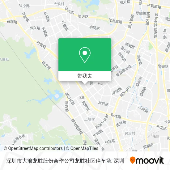 深圳市大浪龙胜股份合作公司龙胜社区停车场地图