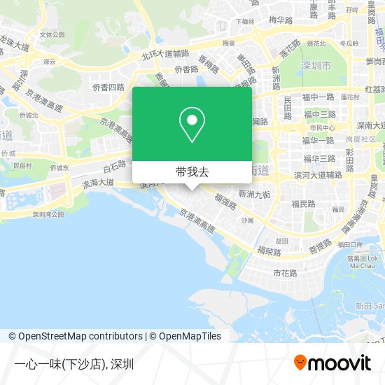 一心一味(下沙店)地图