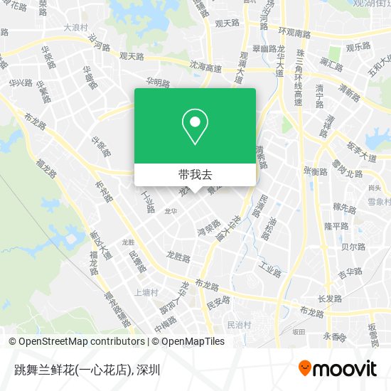 跳舞兰鲜花(一心花店)地图