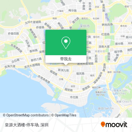 皇源大酒楼-停车场地图