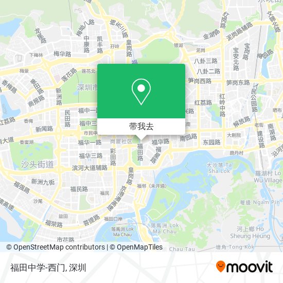 福田中学-西门地图