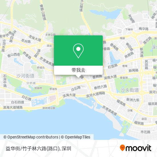 益华街/竹子林六路(路口)地图