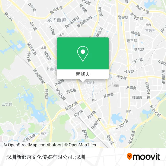 深圳新部落文化传媒有限公司地图