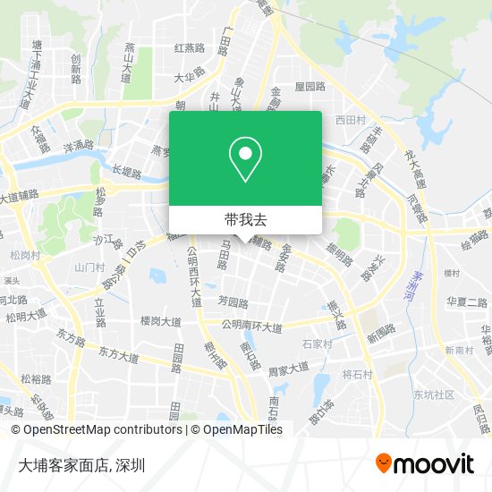 大埔客家面店地图