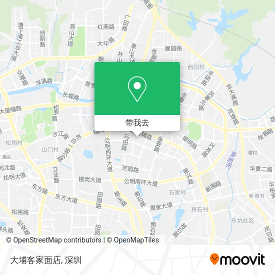 大埔客家面店地图