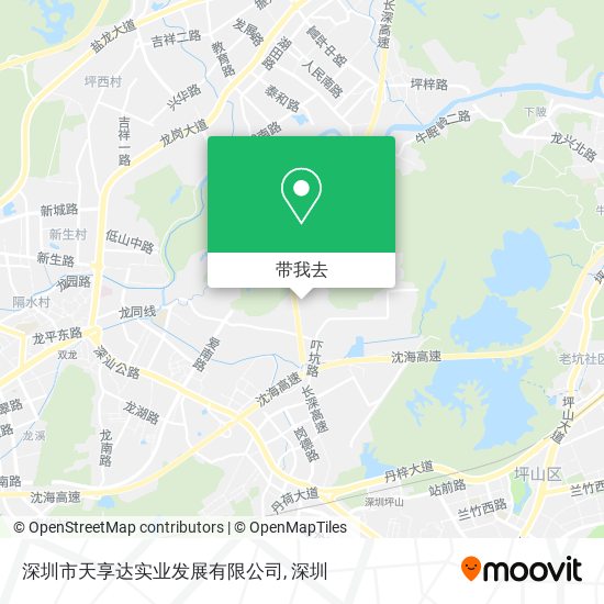 深圳市天享达实业发展有限公司地图