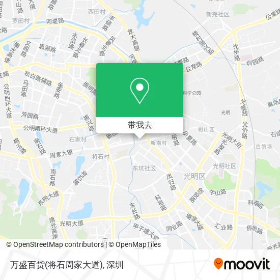 万盛百货(将石周家大道)地图