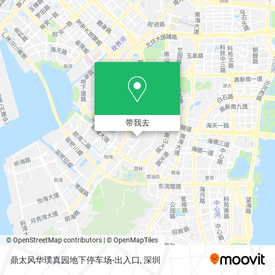 鼎太风华璞真园地下停车场-出入口地图