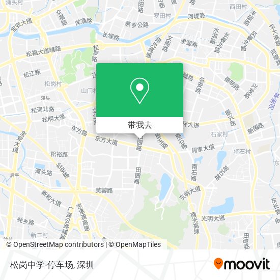 松岗中学-停车场地图