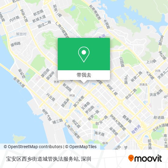 宝安区西乡街道城管执法服务站地图