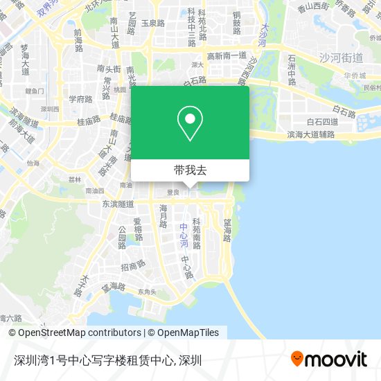 深圳湾1号中心写字楼租赁中心地图