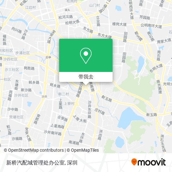 新桥汽配城管理处办公室地图