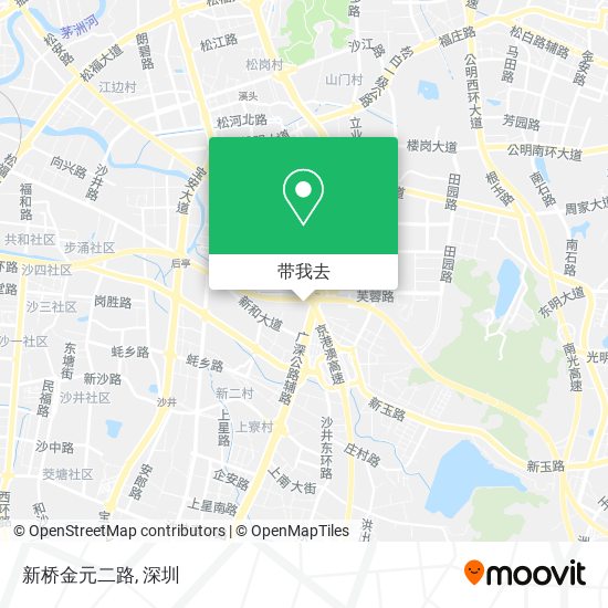 新桥金元二路地图