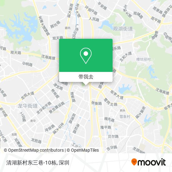 清湖新村东三巷-10栋地图