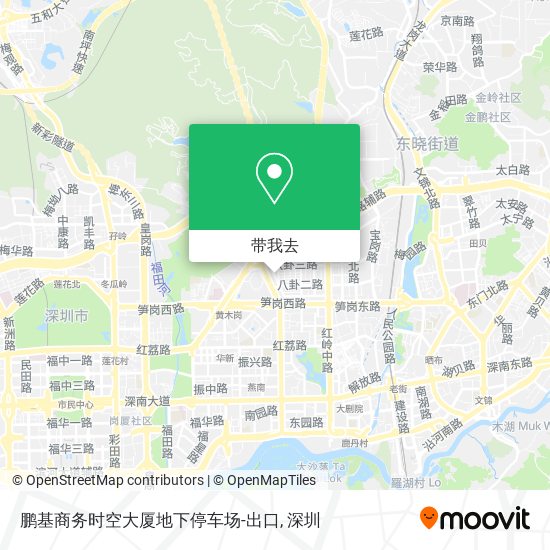 鹏基商务时空大厦地下停车场-出口地图