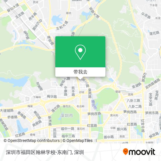 深圳市福田区翰林学校-东南门地图