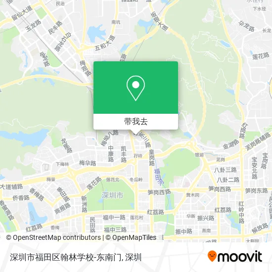 深圳市福田区翰林学校-东南门地图