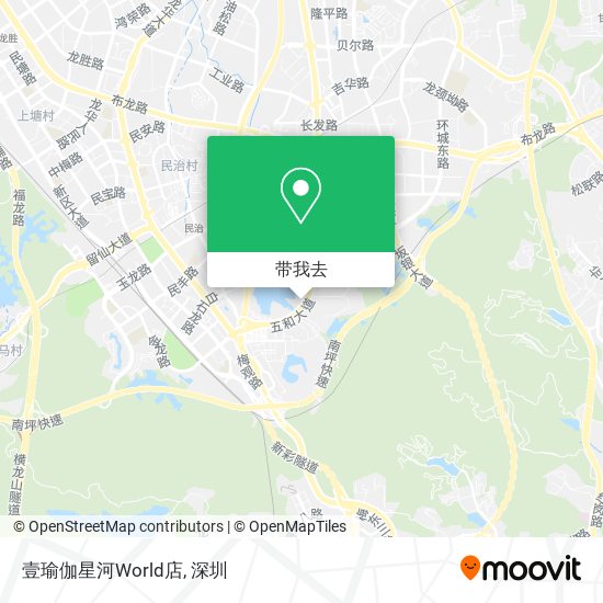 壹瑜伽星河World店地图