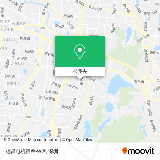 德昌电机宿舍-W区地图