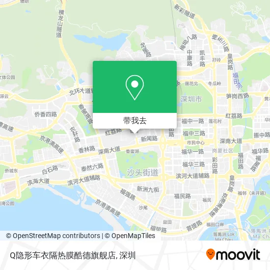 Q隐形车衣隔热膜酷德旗舰店地图