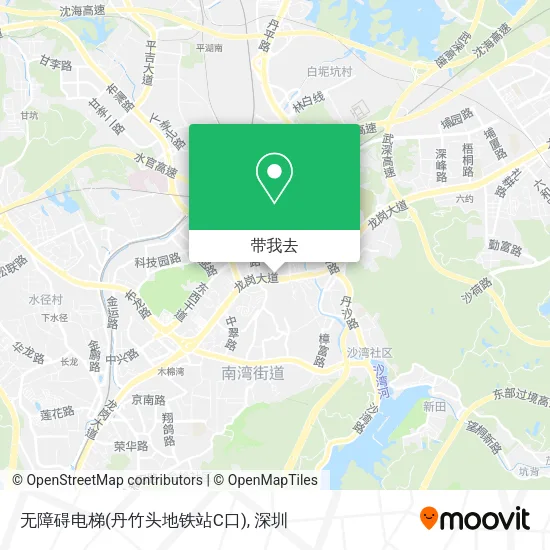 无障碍电梯(丹竹头地铁站C口)地图