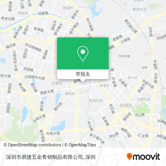 深圳市易捷五金售销制品有限公司地图