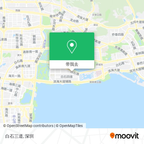 白石三道地图