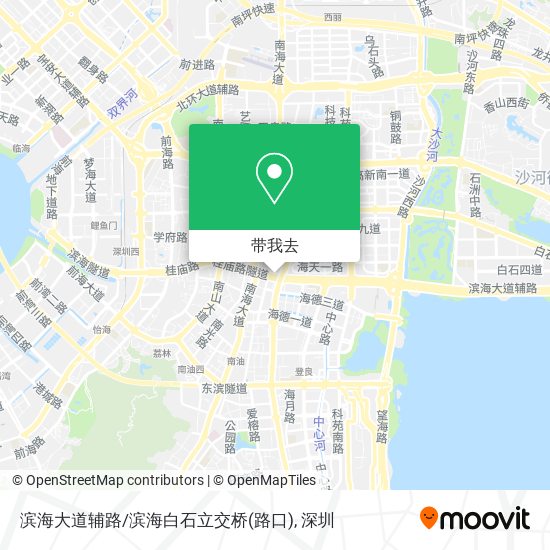 滨海大道辅路/滨海白石立交桥(路口)地图