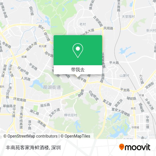 丰南苑客家海鲜酒楼地图
