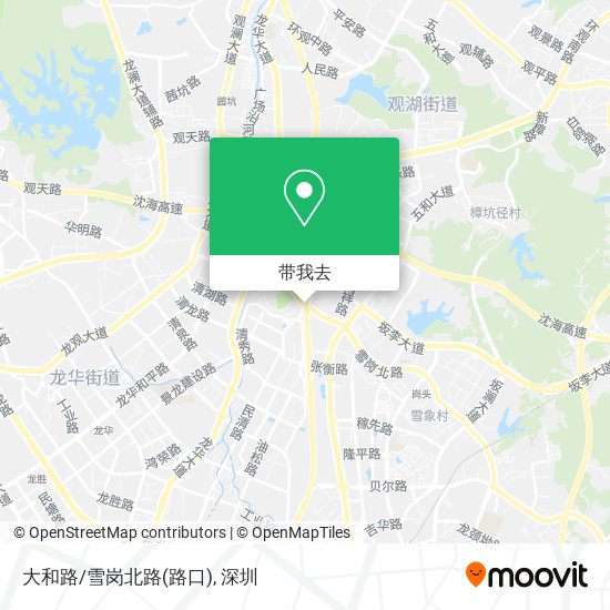 大和路/雪岗北路(路口)地图