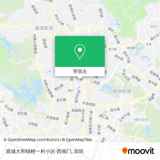 观城大和锦鲤一村小区-西南门地图
