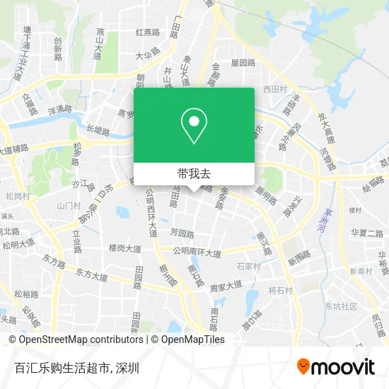 百汇乐购生活超市地图