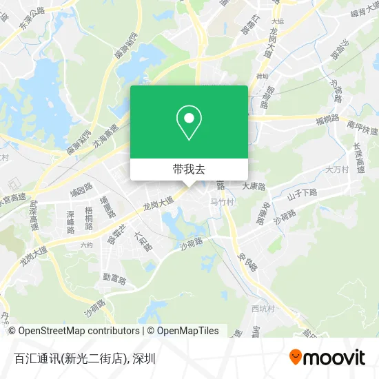 百汇通讯(新光二街店)地图