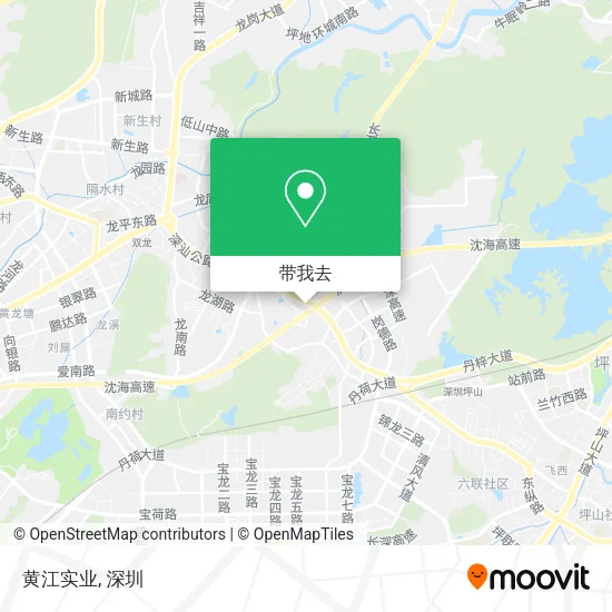 黄江实业地图