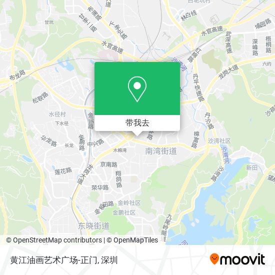 黄江油画艺术广场-正门地图