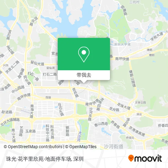 珠光·花半里欣苑-地面停车场地图
