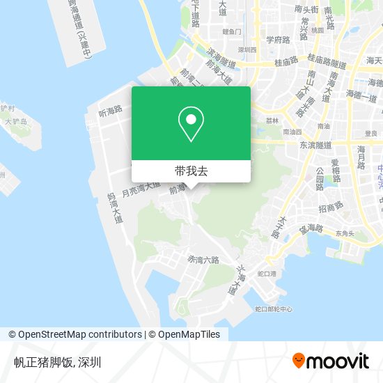 帆正猪脚饭地图