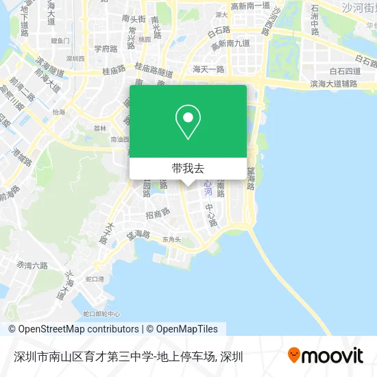 深圳市南山区育才第三中学-地上停车场地图