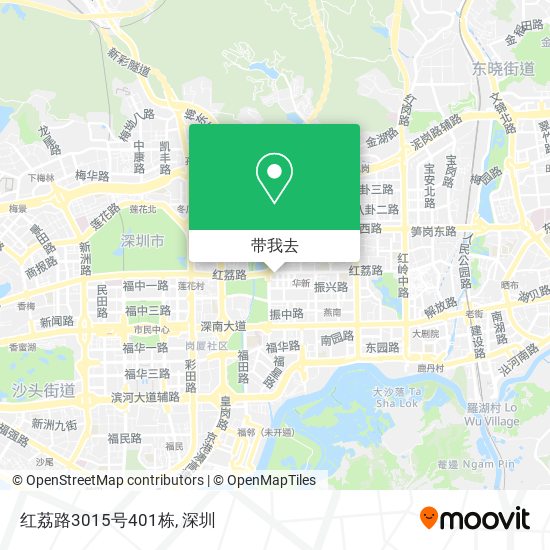 红荔路3015号401栋地图