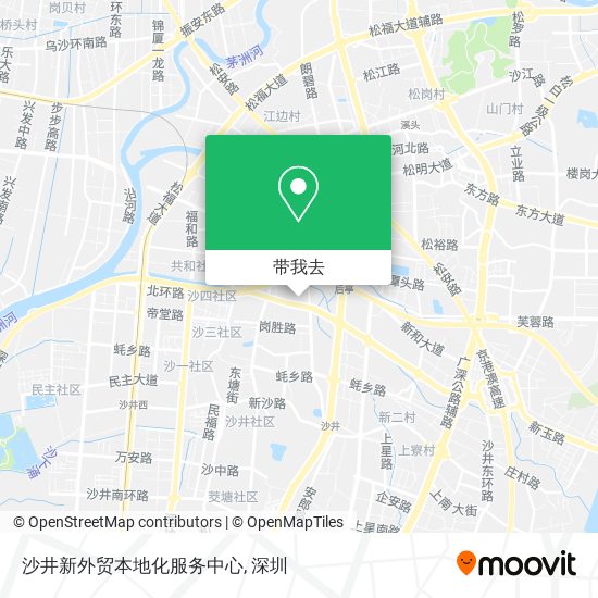 沙井新外贸本地化服务中心地图