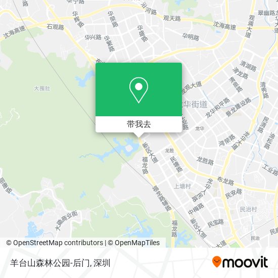 羊台山森林公园-后门地图