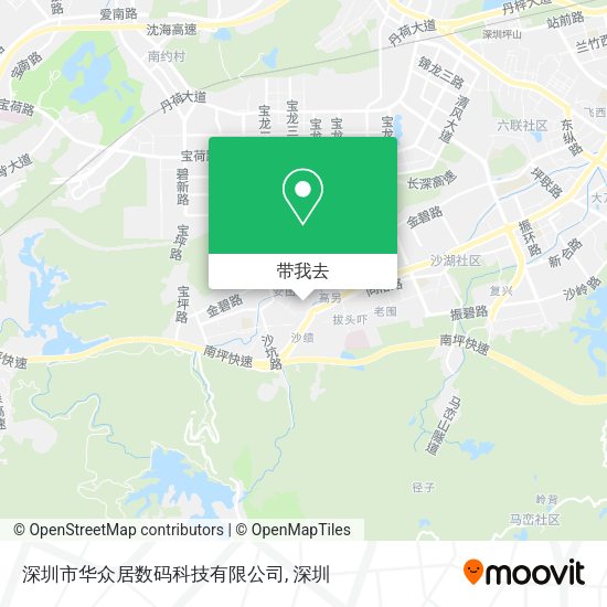 深圳市华众居数码科技有限公司地图