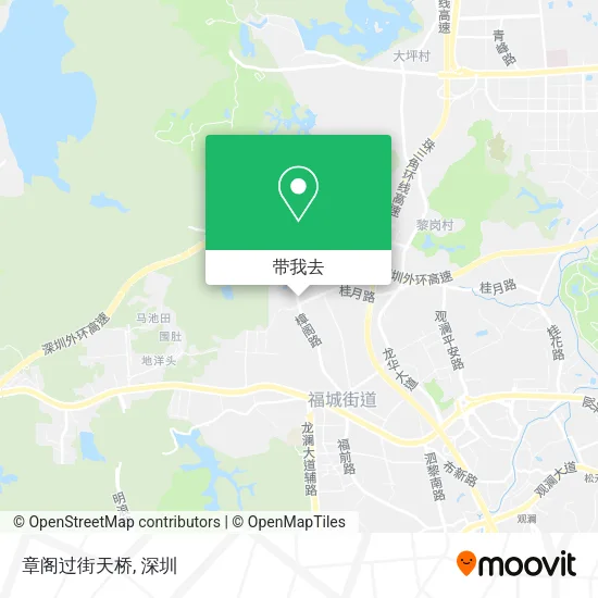 章阁过街天桥地图