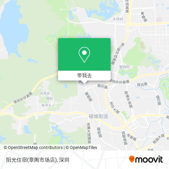 阳光住宿(章阁市场店)地图